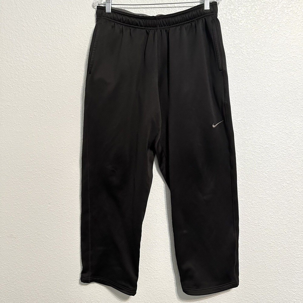 Nike Therma Fit Mens Size Large KO Knockout Fleece Sweatpants Black 379431-010